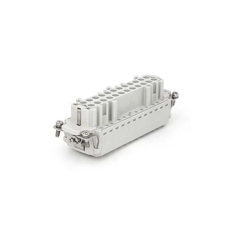 Conectores de pressão Quich de 24 pinos para serviços pesados Conector de terminal de grampo de gaiola HE-024-FS 09330242716