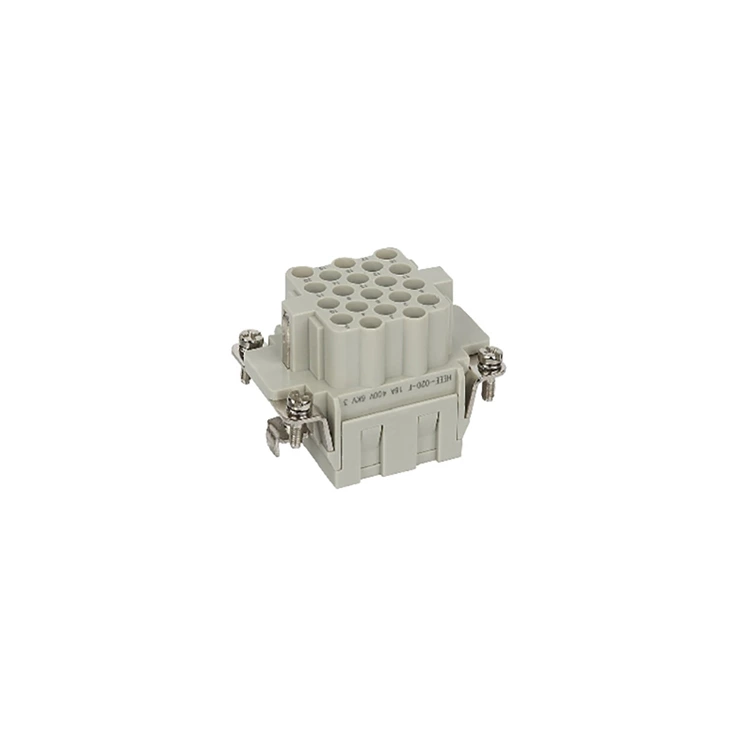 Conector retangular de alta resistência HEEE-020-FC de 20 pinos, conector de crimpagem de 16 A