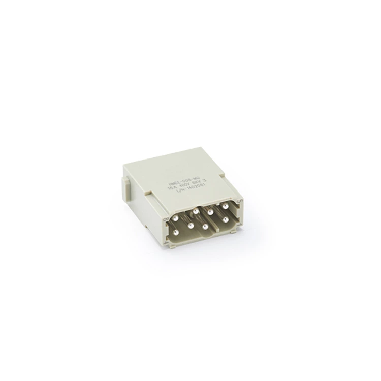 Conector modular de 8 pinos para serviço pesado SO-HMEE-008-MQ, terminal de encaixe rápido 09140082633
